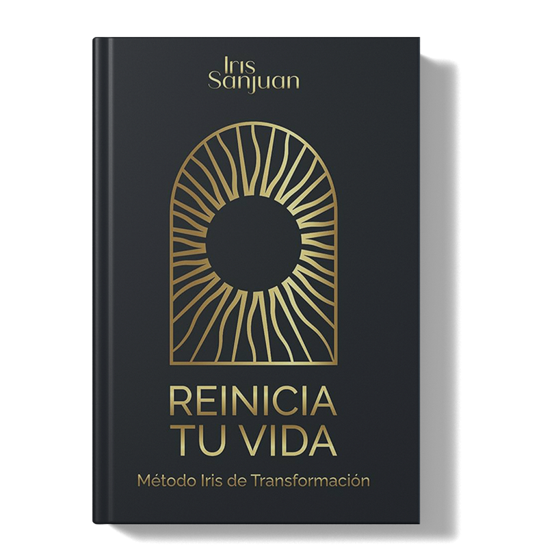 White and Brown Simple Cover Book Mockup Instagram Post Reinicia tu vida: Método Iris de Transformación – Versión Impresa - Image 1